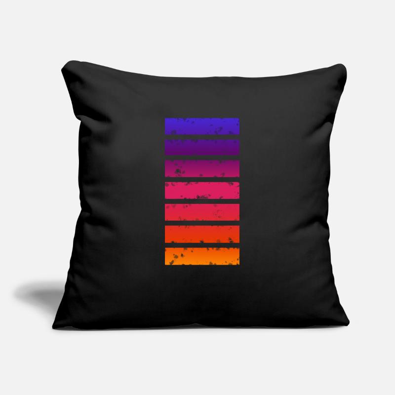 Multi-coloured bar Sofa pillowcase 17,3'' x 17,3'' (45 x 45 cm)
