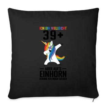 Geburtstag Geburtstagfeier vierzig Jahre Alt Gesch - Sofakissenbezug 45 x 45 cm - Schwarz - Vorne
