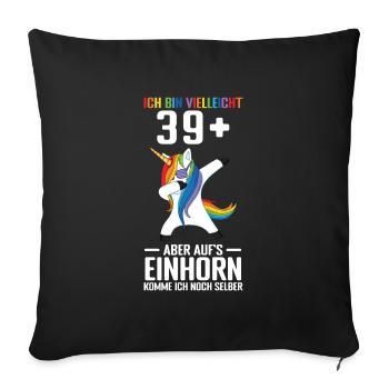Geburtstag Geburtstagfeier vierzig Jahre Alt Gesch - Sofakissenbezug 45 x 45 cm - Schwarz - Vorne