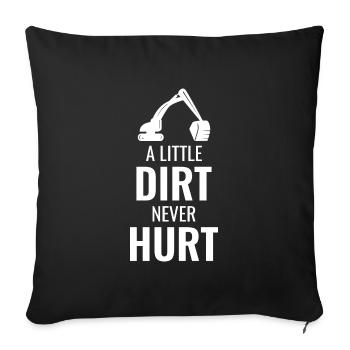 Excavator Backhoe Heavy Equipment Operator Funny - Sofa pillowcase 17,3'' x 17,3'' (45 x 45 cm) - black - Front