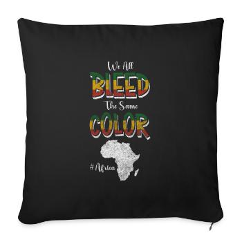 Culture Continent Adventure Trip - Sofa pillowcase 17,3'' x 17,3'' (45 x 45 cm) - black - Front