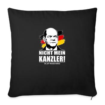 Not my Chancellor - Sofa pillowcase 17,3'' x 17,3'' (45 x 45 cm) - black - Front
