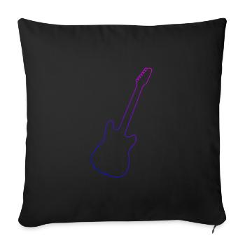 Egitarre Gitarre akustische gitarre Herren - Sofakissenbezug 45 x 45 cm - Schwarz - Vorne