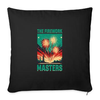 Feuerwehrmarschall Pyromaniac Pyro Crew - Sofakissenbezug 45 x 45 cm - Schwarz - Vorne