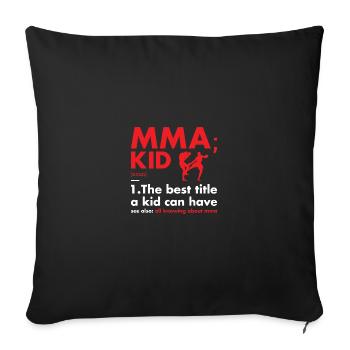 Sport Kid Définition MMA - Housse de coussin décorative 45 x 45 cm - noir - Devant