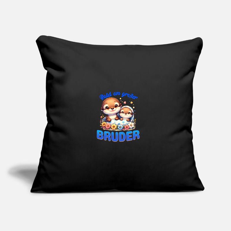 Bald bin ich ein großer Bruder Sofakissenbezug 45 x 45 cm