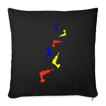Forer - Housse de coussin décorative 45 x 45 cm - noir - Devant