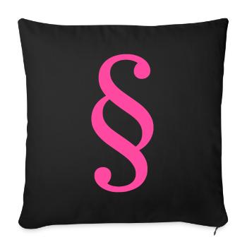 Law Lawyer Paragraph Lawyer Court Law - Sofa pillowcase 17,3'' x 17,3'' (45 x 45 cm) - black - Front