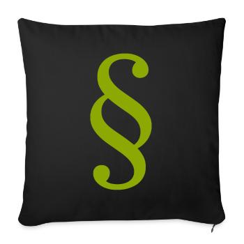 Law Lawyer Paragraph Lawyer Court Law - Sofa pillowcase 17,3'' x 17,3'' (45 x 45 cm) - black - Front