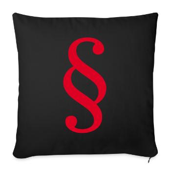 Law Lawyer Paragraph Lawyer Court Law - Sofa pillowcase 17,3'' x 17,3'' (45 x 45 cm) - black - Front