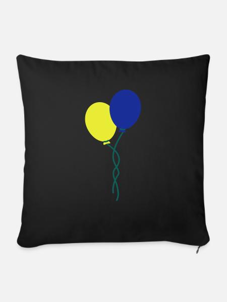 luftballons - Sofakissenbezug 45 x 45 cm - Schwarz
