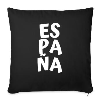 Spanien - Sofakissenbezug 45 x 45 cm - Schwarz - Vorne