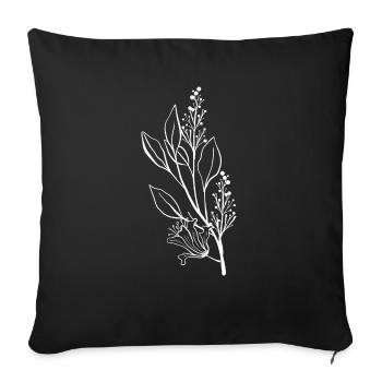 Florist Flower Plant Nature Gardener - Sofa pillowcase 17,3'' x 17,3'' (45 x 45 cm) - black - Front