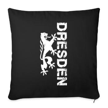 Dresden - Sofakissenbezug 45 x 45 cm - Schwarz - Vorne