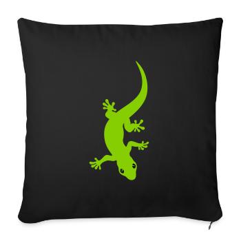 Gecko - Sofakissenbezug 45 x 45 cm - Schwarz - Vorne