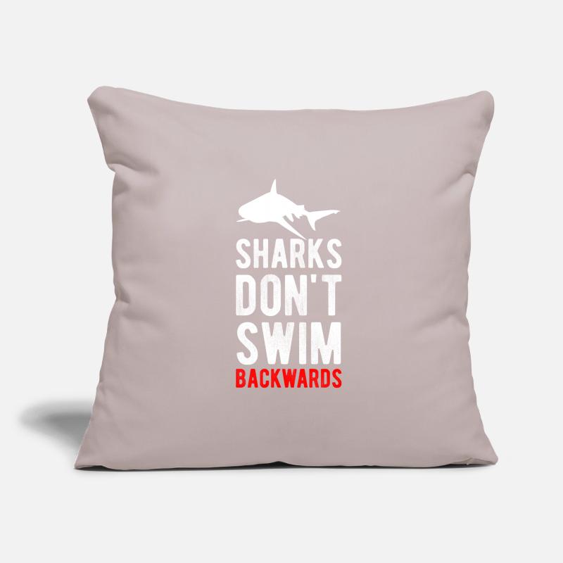 Requin Requin Poisson Eau Housse de coussin décorative 45 x 45 cm