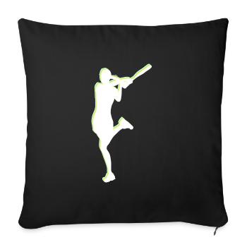 An der Spitze Tennis - Geschenkidee für Tennisfan - Sofakissenbezug 45 x 45 cm - Schwarz - Vorne
