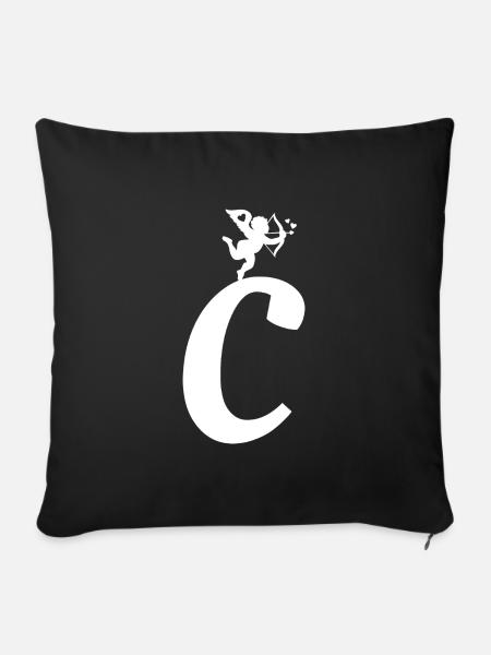 C - Sofakissenbezug 45 x 45 cm - Schwarz