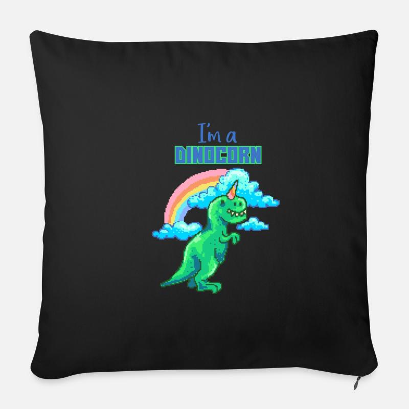 I'm a Dinocorn - Sofakissenbezug 45 x 45 cm - Schwarz