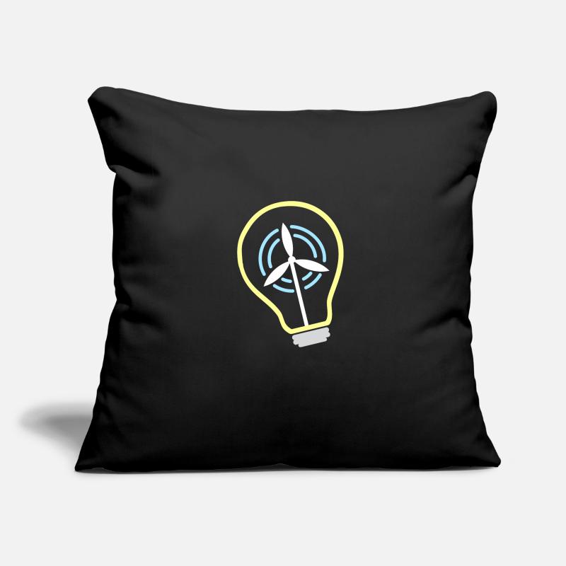 Windmill Wind Renewable Energy Light Bulb Climate Sofakissenbezug 45 x 45 cm