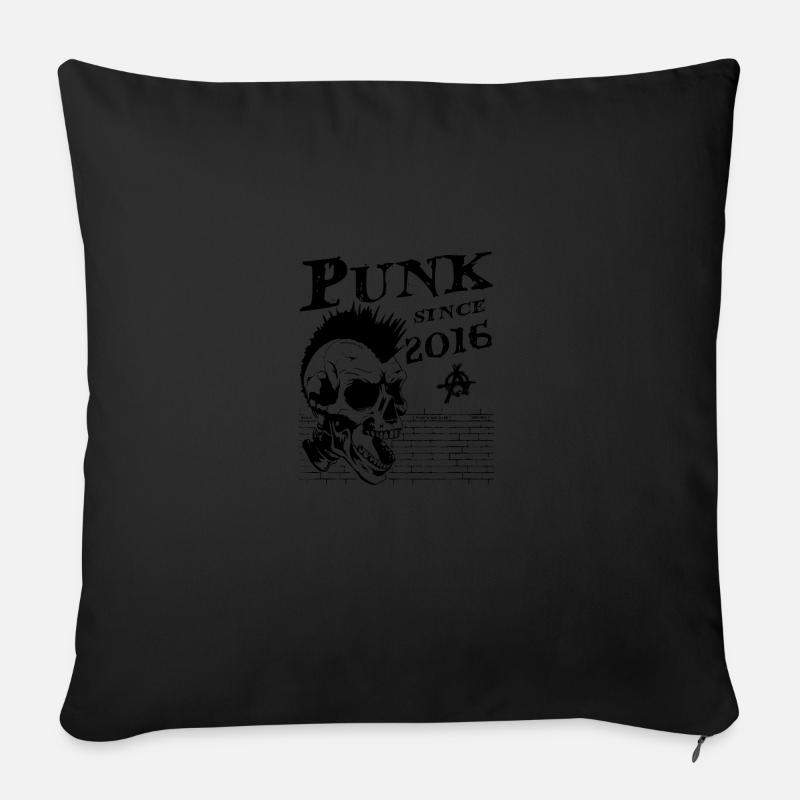 8 Jahre alt und immer noch Punk, Punks nicht tot, Punk - Sofakissenbezug 45 x 45 cm - Schwarz