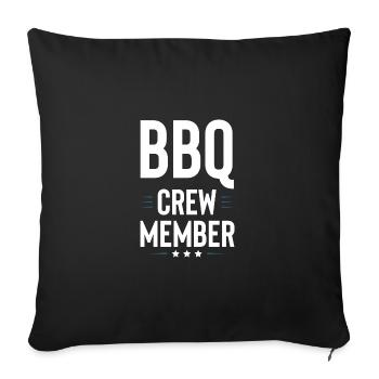 Équipe de barbecue - Housse de coussin décorative 45 x 45 cm - noir - Devant
