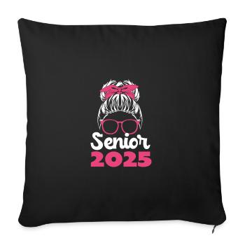 Class of 2025 - Sofa pillowcase 17,3'' x 17,3'' (45 x 45 cm) - black - Front