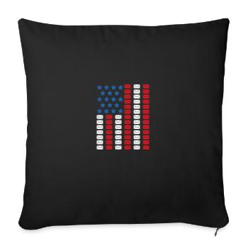 Postman Postman Postman Postman - Sofa pillowcase 17,3'' x 17,3'' (45 x 45 cm) - black - Front
