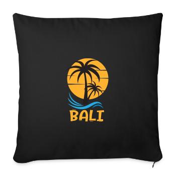 Bali Surf Sun Vacation - Housse de coussin décorative 45 x 45 cm - noir - Devant