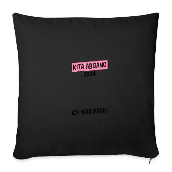 Kita Departure Kita Graduate 2024 - Sofa pillowcase 17,3'' x 17,3'' (45 x 45 cm) - black - Front