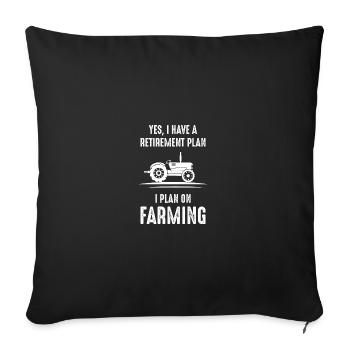 Yes, I have a retirement plan that I manage. - Sofa pillowcase 17,3'' x 17,3'' (45 x 45 cm) - black - Front
