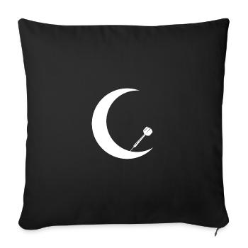 Crescent Moon - Dart - - Sofa pillowcase 17,3'' x 17,3'' (45 x 45 cm) - black - Front