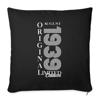 85th Birthday Original August 1939 Born 1939 - Sofa pillowcase 17,3'' x 17,3'' (45 x 45 cm) - black - Front