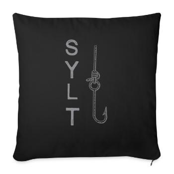 Sylt - Sofakissenbezug 45 x 45 cm - Schwarz - Vorne