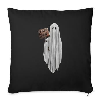 Gespenst Free Hugs - Sofakissenbezug 45 x 45 cm - Schwarz - Vorne