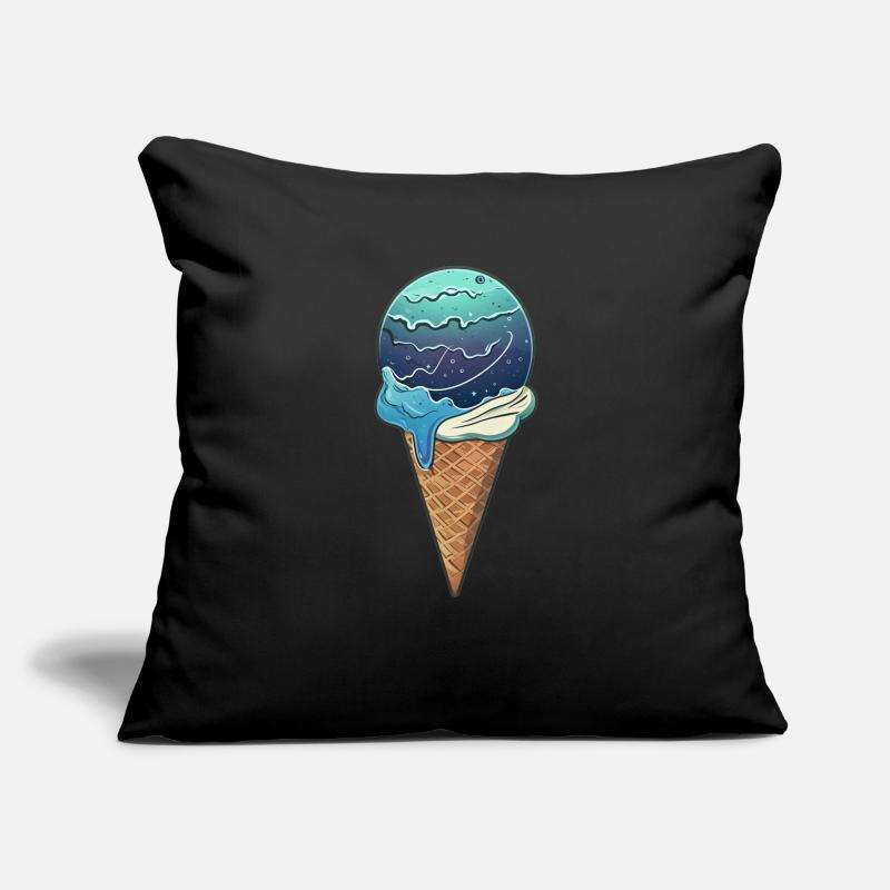 Planète de glace Uranus Housse de coussin décorative 45 x 45 cm