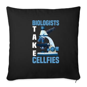Biologists Take Cellfies 2 - Sofakissenbezug 45 x 45 cm - Schwarz - Vorne