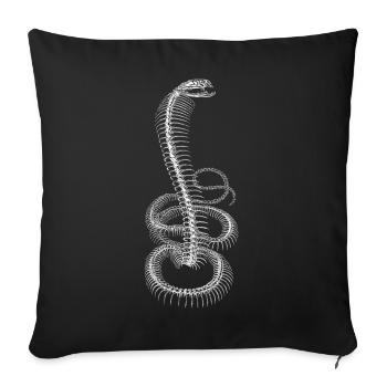 Cobra - Sofa pillowcase 17,3'' x 17,3'' (45 x 45 cm) - black - Front
