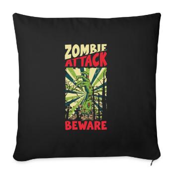 Comic Retro Style Cartoon - Sofa pillowcase 17,3'' x 17,3'' (45 x 45 cm) - black - Front