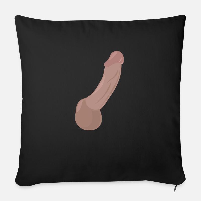Impression K-18 - Housse de coussin décorative 45 x 45 cm - noir