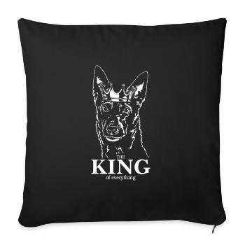 KELPIE AUSTRALIEN Roi de tout Wilsigns - Housse de coussin décorative 45 x 45 cm - noir - Devant