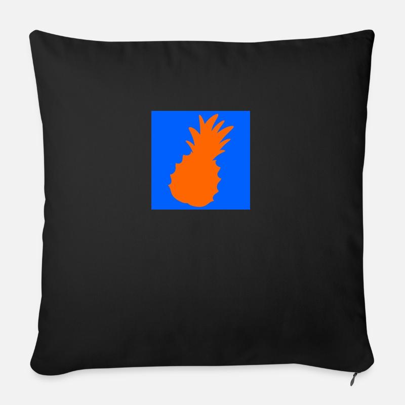 Logo de l’ananas - Housse de coussin décorative 45 x 45 cm - noir