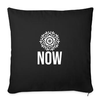 MAINTENANT - Housse de coussin décorative 45 x 45 cm - noir - Devant