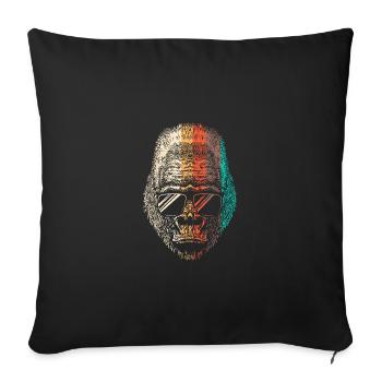 Gorilla - Sofakissenbezug 45 x 45 cm - Schwarz - Vorne