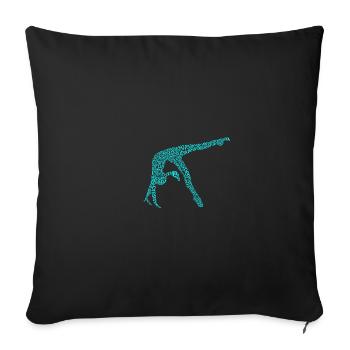 Gymnastics - Premium Design - Sofakissenbezug 45 x 45 cm - Schwarz - Vorne