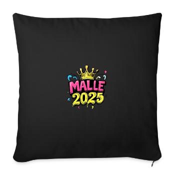 Malle 2025 Colorful Mallorca - Sofa pillowcase 17,3'' x 17,3'' (45 x 45 cm) - black - Front