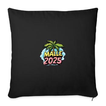 Malle 2025 Palmier de Majorque - Housse de coussin décorative 45 x 45 cm - noir - Devant