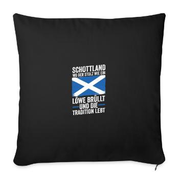 Ecossais Ecosse Ecosse Ecosse - Housse de coussin décorative 45 x 45 cm - noir - Devant