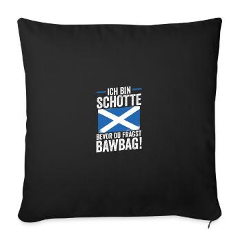 Scots Scottish Scotland - Sofa pillowcase 17,3'' x 17,3'' (45 x 45 cm) - black - Front