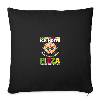 Kindergarten graduates school start school child enrollment - Sofa pillowcase 17,3'' x 17,3'' (45 x 45 cm) - black - Front